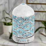 activiva 100ml Metal Essential Oil and Aroma Diffuser-Vintage White